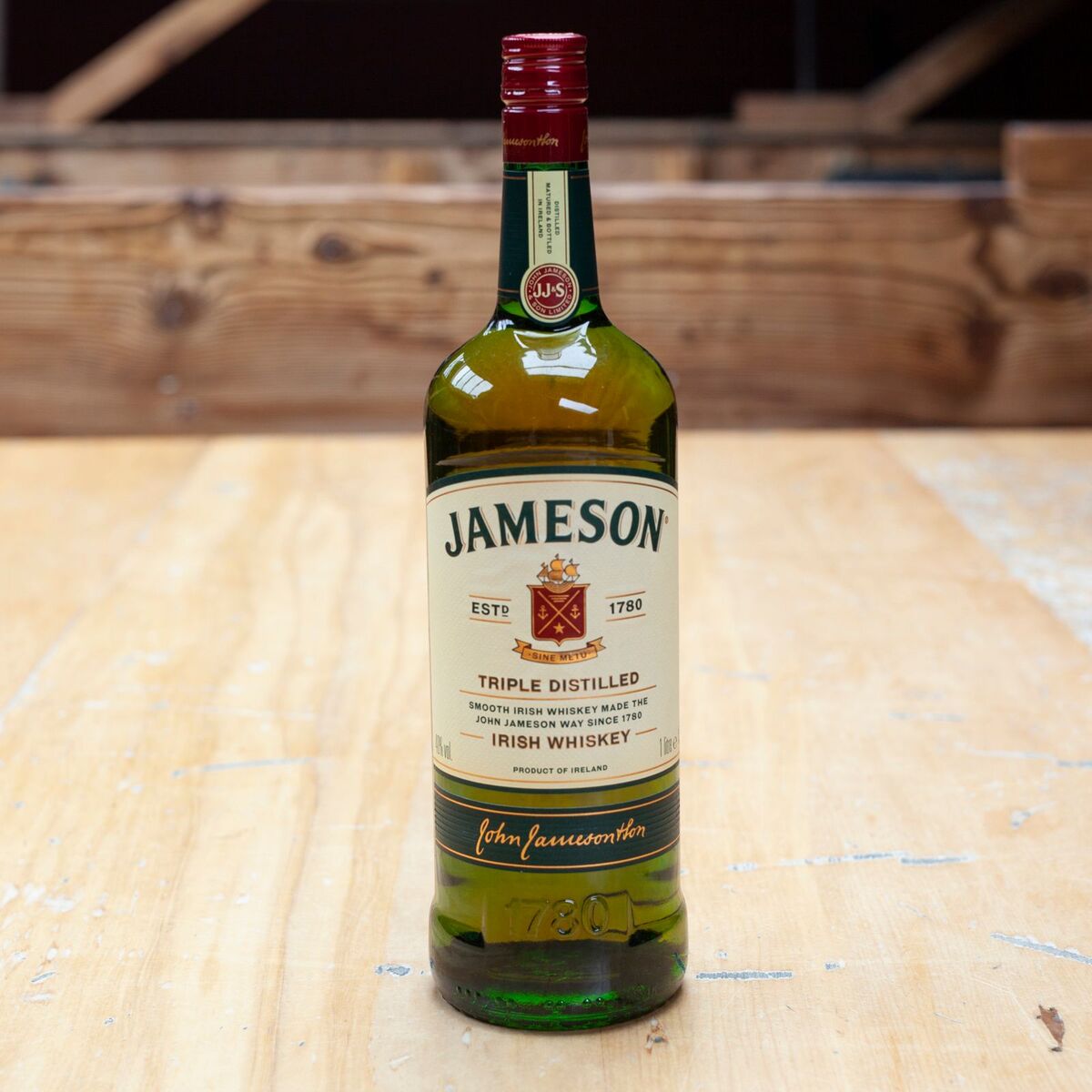 Jameson Irish Whiskey 1L Empty Glass Liquor Bottle Arts & Crafts Display DIY 2 